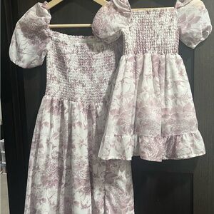 Morning Lavender mommy and daughter dress set